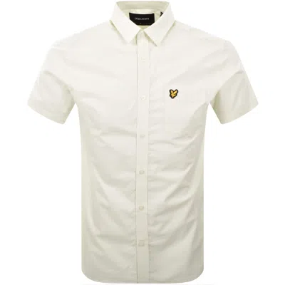 LYLE & SCOTT LYLE AND SCOTT POPLIN SHORT SLEEVE SHIRT GREEN