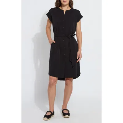 LYSSÉ LYSSE BLAKELY TIE WAIT SHIRTDRESS