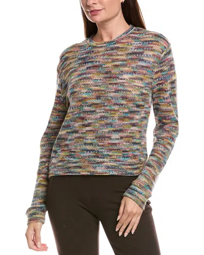 M MISSONI MESH KNIT WOOL, ALPACA, & MOHAIR-BLEND SWEATER