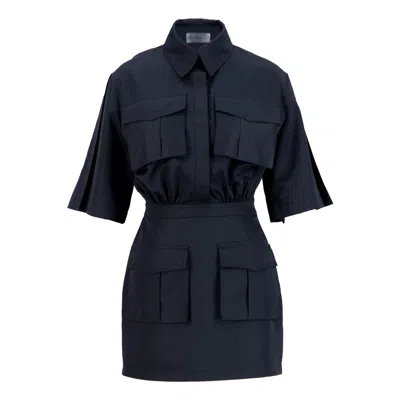 MA MULIER WOMEN'S BLACK MINI SPORT DRESS