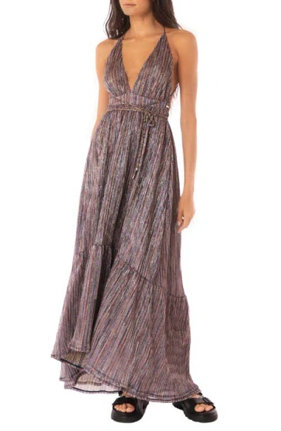 MAAJI MAAJI GOLDEN STRIPES MOON BAY COVER-UP MAXI DRESS