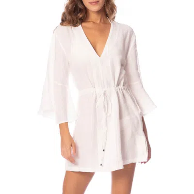MAAJI MAAJI LINEN COVER-UP MINIDRESS