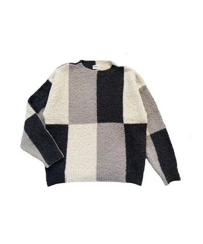 MABLI WOMEN'S BLACK / GREY / WHITE CORNELI PULLOVER - NATURAL