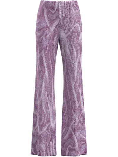 MACCAPANI LUREX-JACQUARD TROUSERS