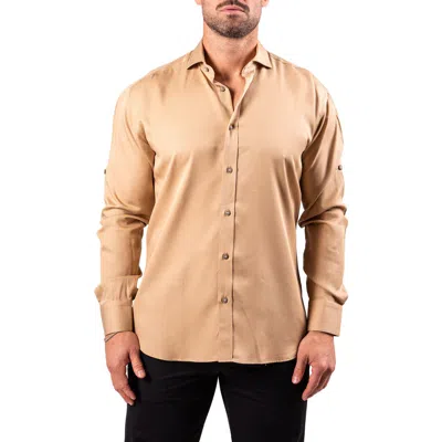 MACEOO MACEOO BERLIN RESISTANCE COTTON BUTTON-UP SHIRT
