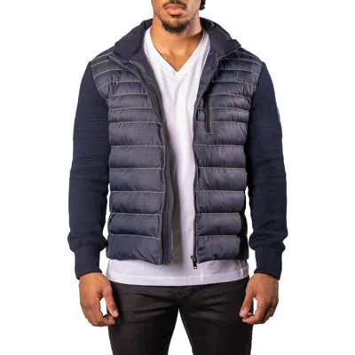 MACEOO MACEOO QUILTED & KNIT BOMBER JACKET