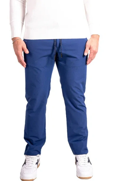 MACEOO MACEOO RESISTANCENAVY BLUE DRAWSTRING PANTS