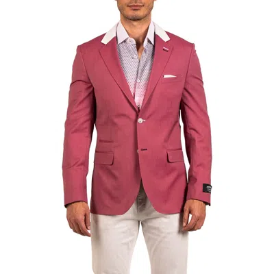MACEOO MACEOO SOCRATE EVO RESISTANCE13 CONTRAST TRIM VIRGIN WOOL BLAZER