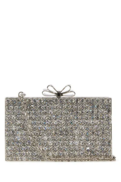 MACH & MACH EMBELLISHED METAL CADEAU CLUTCH