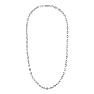 MACHETE PETITE COFFEE BEAD NECKLACE IN SILVER
