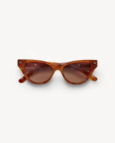 MACHETE SUZY SUNGLASSES IN DARK TORTOISE STRIPE