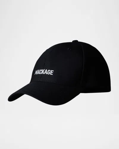 MACKAGE MEN'S ANDERSON-W WOOL LOGO BASEBALL CAP
