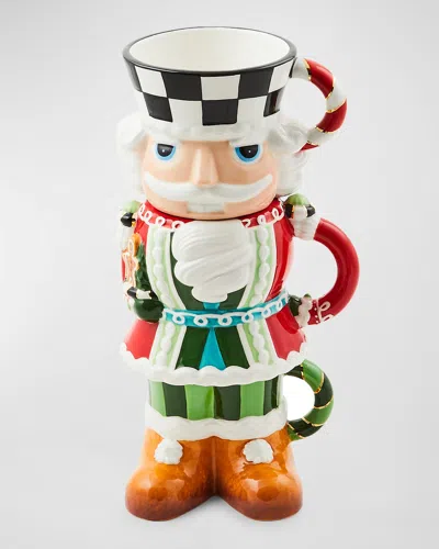 MACKENZIE-CHILDS BAKE SHOP NUTCRACKER STACKING MUGS, SET OF 3