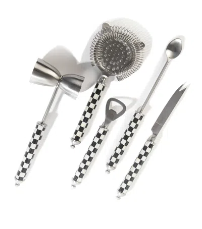 MACKENZIE-CHILDS COURTLY CHECK BAR TOOL SET