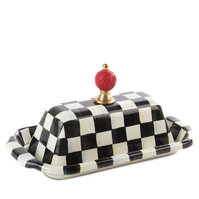 MACKENZIE-CHILDS MACKENZIE-CHILDS COURTLY CHECK BUTTER BOX