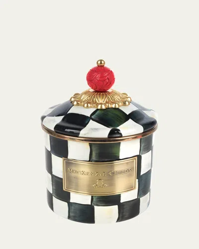 MACKENZIE-CHILDS COURTLY CHECK ENAMEL CANISTER