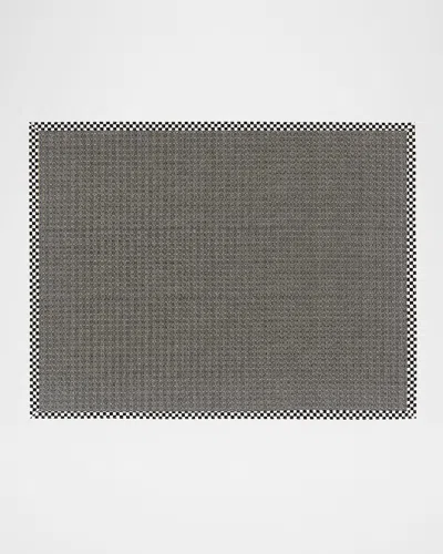 MACKENZIE-CHILDS COURTLY CHECK GREY SISAL RUG, 8' X 10'