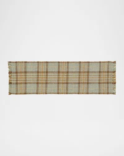 MACKENZIE-CHILDS FIELD STUDY WOVEN TARTAN RUNNER, 3' X 8'