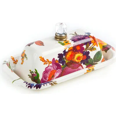 MACKENZIE-CHILDS MACKENZIE CHILDS FLOWER MARKET ENAMELED STEEL BUTTER BOX