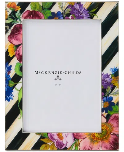 MACKENZIE-CHILDS FLOWER MARKET SILVER-PLATED FRAME, 5" X 7"