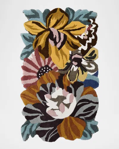 MACKENZIE-CHILDS MILANO FLORAL RUG, 2' X 4'