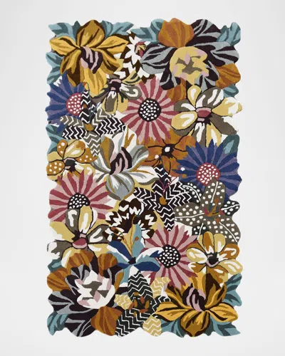 MACKENZIE-CHILDS MILANO FLORAL RUG, 5' X 8'