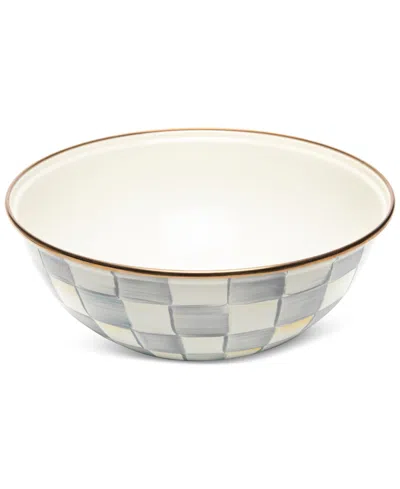 MACKENZIE-CHILDS STERLING CHECK MEDIUM EVERYDAY BOWL, 80-OZ.