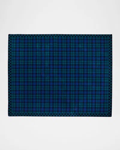 MACKENZIE-CHILDS TARTAN BLACK WATCH RUG, 8' X 10'