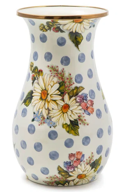 MACKENZIE-CHILDS MACKENZIE CHILDS WILDFLOWERS ENAMELED STEEL TALL VASE
