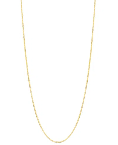 MACY'S 20" BOX CHAIN NECKLACE (3/4MM) IN14K GOLD
