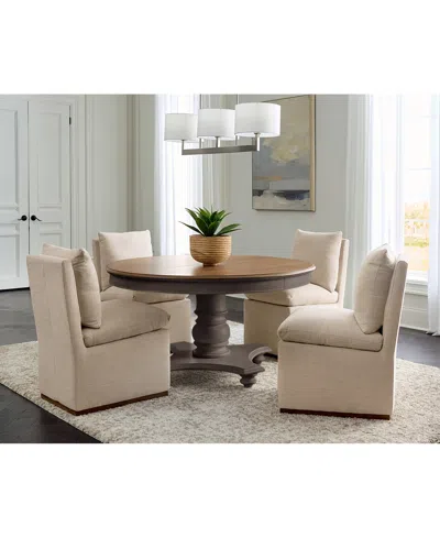 MACY'S 5 PC. SET (MANDEVILLE ROUND DINING TABLE & 4 KENITY II SIDE CHAIRS), CREATED FOR MACY'S