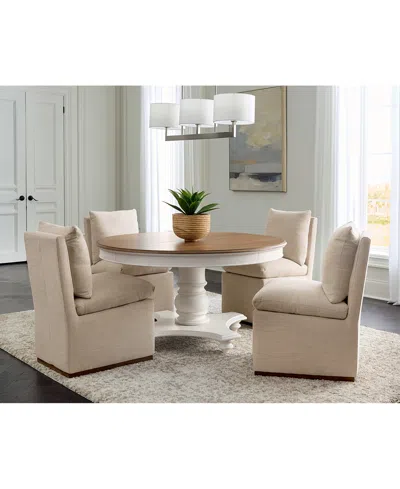 MACY'S 5 PC. SET (MANDEVILLE ROUND DINING TABLE & 4 KENITY II SIDE CHAIRS), CREATED FOR MACY'S