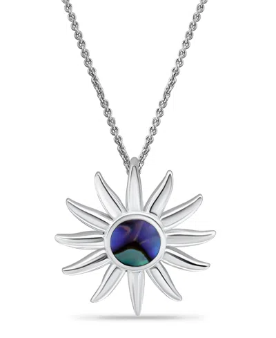 MACY'S ABALONE INLAY SUNBURST NECKLACE