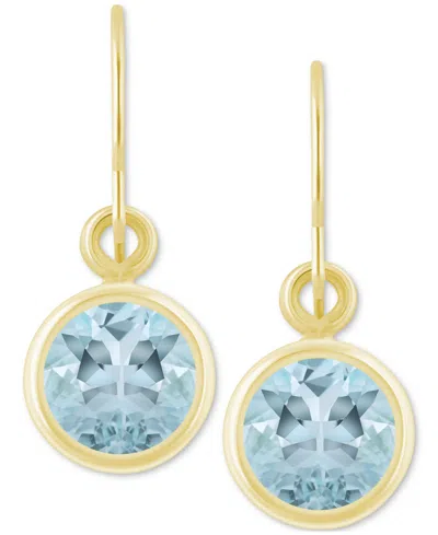 MACY'S CREATED SAPPHIRE OVAL STUD EARRINGS (1-1/2 CT. T.W.) IN 10K YELLOW GOLD (ALSO IN ADDITIONAL GEMSTONE
