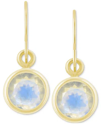 MACY'S CREATED SAPPHIRE OVAL STUD EARRINGS (1-1/2 CT. T.W.) IN 10K YELLOW GOLD (ALSO IN ADDITIONAL GEMSTONE
