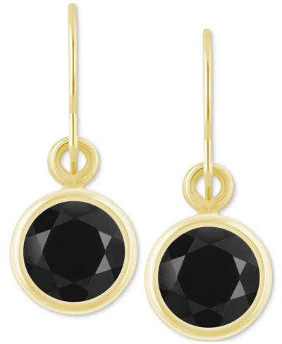 MACY'S CREATED SAPPHIRE OVAL STUD EARRINGS (1-1/2 CT. T.W.) IN 10K YELLOW GOLD (ALSO IN ADDITIONAL GEMSTONE