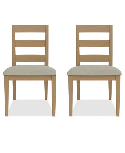 MACY'S DAVIE 2 PC. LADDER SIDE CHAIR SET