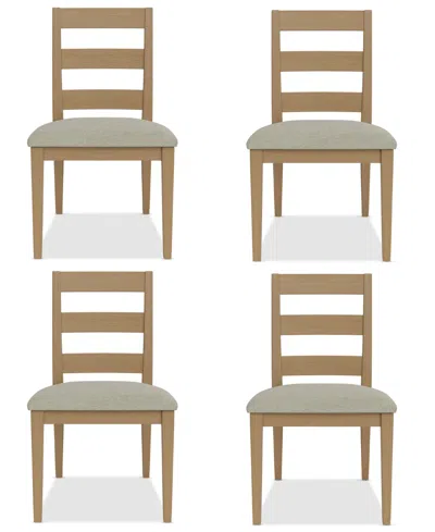 MACY'S DAVIE 4 PC. LADDER SIDE CHAIR SET
