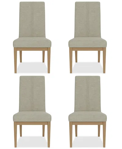 MACY'S DAVIE 4 PC. UPHOLSTERED SIDE CHAIR SET