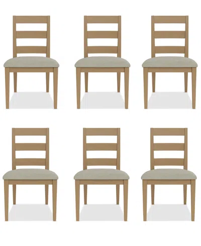 MACY'S DAVIE 6 PC. LADDER SIDE CHAIR SET