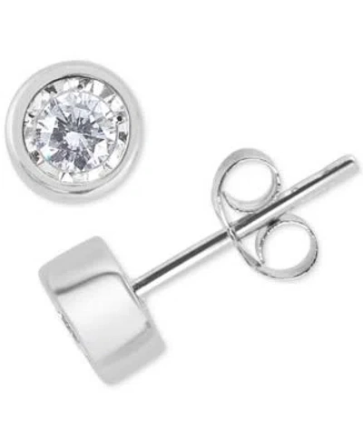 MACY'S DIAMOND BEZEL STUD EARRINGS 1 4 TO 1 2 CT. T.W. IN 14K WHITE YELLOW OR ROSE GOLD