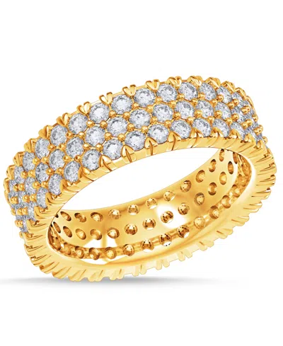 MACY'S DIAMOND THREE-ROW ETERNITY RING (3 CT. T.W.) IN PLATINUM, 14K WHITE GOLD, 14K GOLD, OR 14K ROSE GOLD