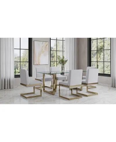 MACY'S EMILA 7 PC. DINING SET (RECTANGULAR TABLE & 6 CHAIRS), CREATED FOR MACY'S