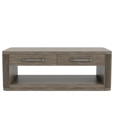 MACY'S FRANDLYN 50" WOOD COFFEE TABLE