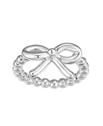 MACY'S GOLD AND SILVER-PLATED BOW STATEMENT RING