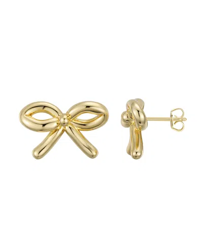 MACY'S GOLD-PLATED BOW STUD EARRINGS