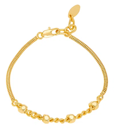 MACY'S GOLD PLATED CHAIN LINK BRACELET