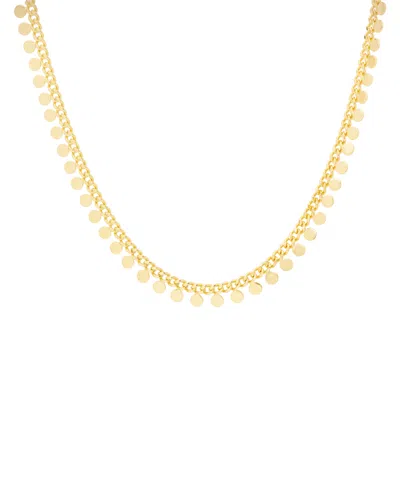 MACY'S GOLD PLATED DANGLING DISCS NECKLACE