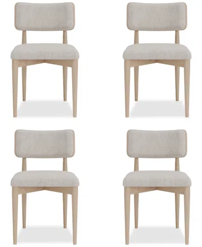 MACY'S LUNARE 4-PC. CURVED CHAIR SET