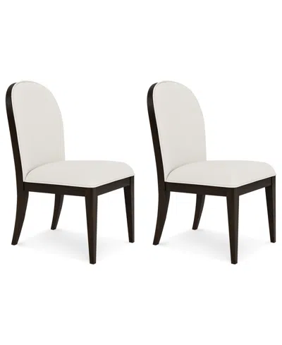 MACY'S MAZEN 2-PC. CURVED SIDE CHAIR SET